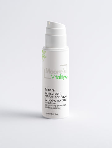 Mineral Sunscreen SPF30 for Face & Body, no tint